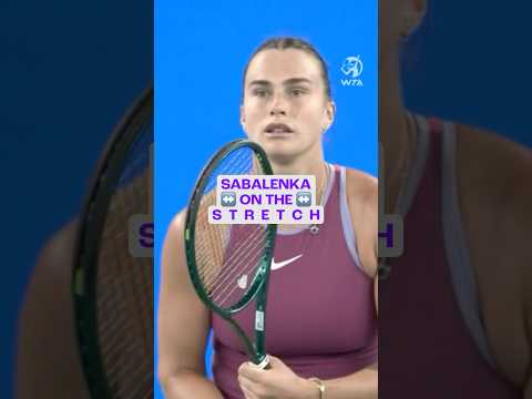 Aryna Sabalenka? More like STRETCH-ALENKA 🤸‍♀️ #WTA #tennis #shorts