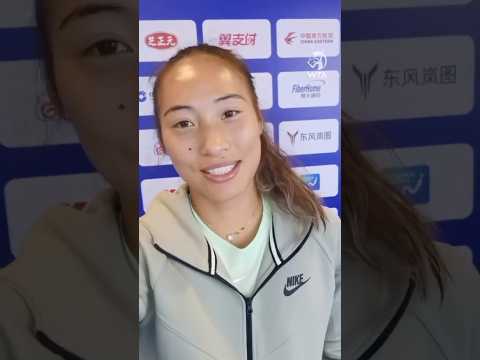 #ZhengQinwen with a special message 🗣️ #WTA #tennis #shorts