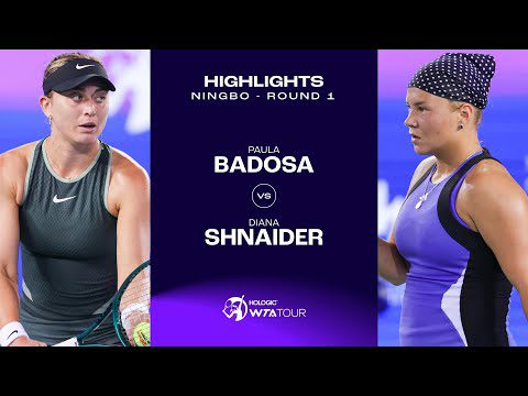 Diana Shnaider vs. Paula Badosa | 2024 Ningbo Open | WTA Match Highlights