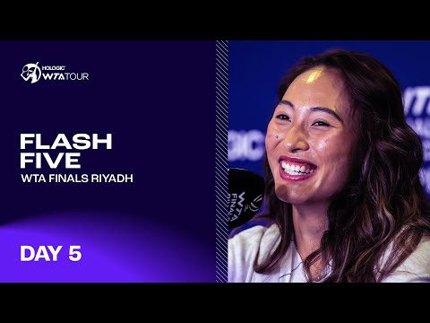 Zheng and Paolini Square Off With Semifinals On The Line | Flash Five | Day 5 | WTA Finals Riyadh