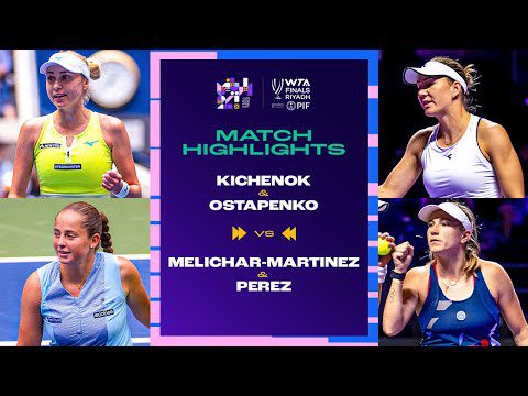 Kichenok & Ostapenko vs. Melichar-Martinez & Perez | 2024 WTA Finals Group Stage | Match Highlights