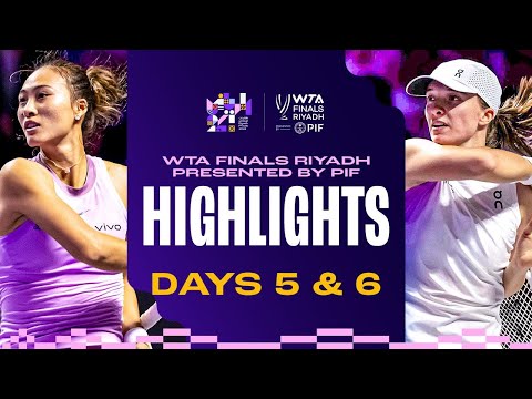 Day 5 & Day 6 Group Stage Match Highlights in Riyadh | 2024 WTA Finals