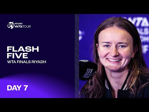 Semifinals: Sabalenka Faces Gauff, Zheng Against Krejcikova | Flash Five | Day 7 | WTA Finals Riyadh