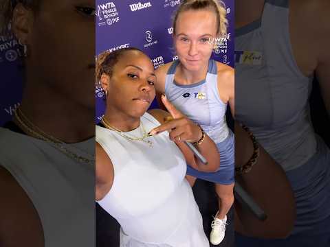 Taylor Townsend & Katerina Siniakova on making it to the #WTAFinalsRiyadh DOUBLES FINAL ✌️ #WTA