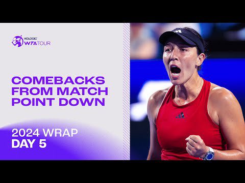 Best Comebacks From Match Point Down From The 2024 WTA Tour | 2024 WTA Wrap | Day 5