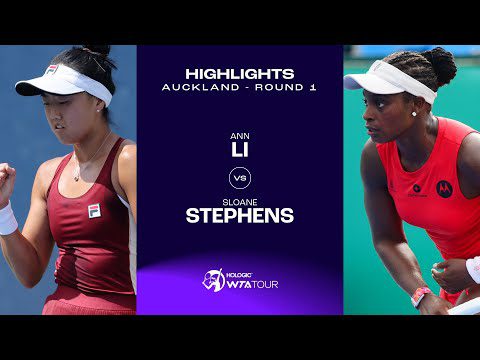 Ann Li vs. Sloane Stephens | 2025 Auckland Round 1 | WTA Match Highlights