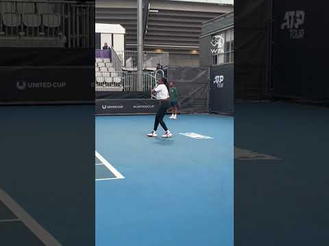 #CocoGauff in Sydney ☀️ #WTA #UnitedCup