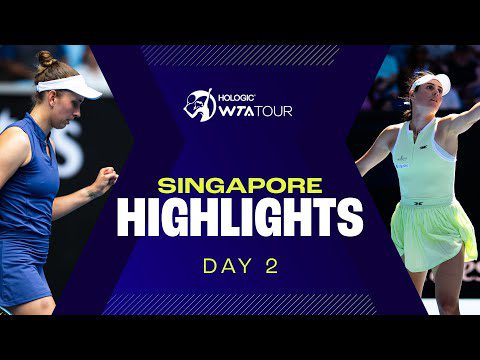 Singapore Day 2 with Mertens & Townsend | WTA Match Highlights