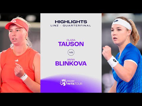 Clara Tauson vs. Anna Blinkova | Linz Quarterfinal | WTA Match Highlights