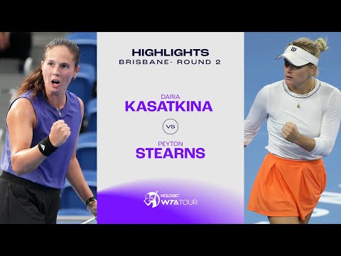 Peyton Stearns vs. Daria Kasatkina  | 2025 Brisbane Round 2 | WTA Match Highlights