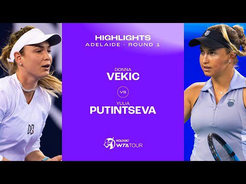 Donna Vekic vs. Yulia Putintseva | 2025 Adelaide Round 1 | WTA Match Highlights