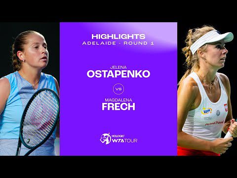 Jelena Ostapenko vs. Magdalena Frech | 2025 Adelaide Round 1 | WTA Match Highlights