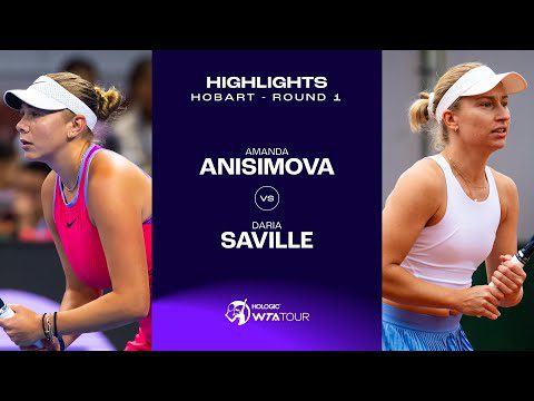 Amanda Anisimova vs. Daria Saville | 2025 Hobart Round 1 | WTA Match Highlights