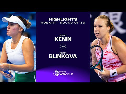 Sofia Kenin vs. Anna Blinkova | 2025 Hobart Round of 16 | WTA Match Highlights