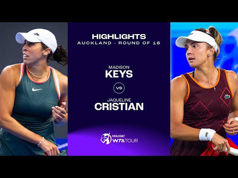 Madison Keys vs. Jaqueline Cristian | 2025 Auckland Round of 16| WTA Match Highlights