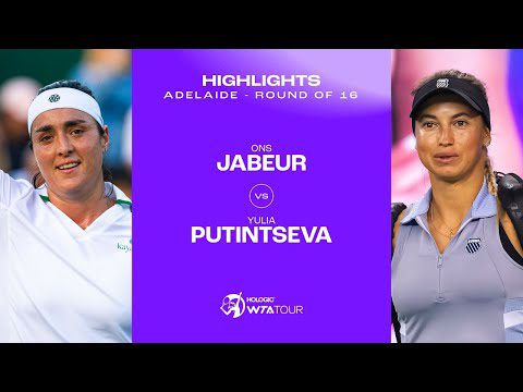 Ons Jabeur vs. Yulia Putintseva | 2025 Adelaide Round of 16 | WTA Match Highlights