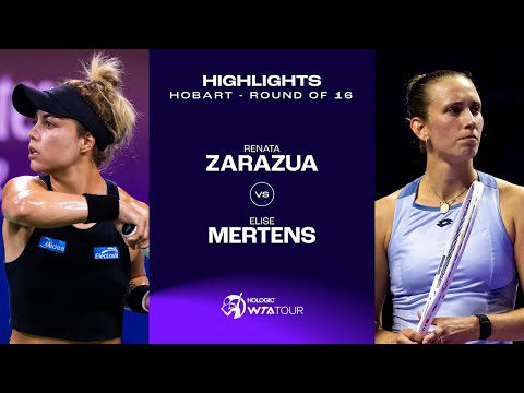 Renata Zarazua vs. Elise Mertens | 2025 Hobart Round of 16 | WTA Match Highlights