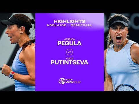 Jessica Pegula vs. Yulia Putintseva | 2025 Adelaide Semifinals | WTA Match Highlights