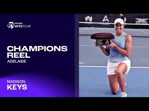 BEST POINTS: Madison Keys wins second Adelaide title 🏆🏆