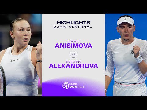 Ekaterina Alexandrova vs. Amanda Anisimova | 2025 Doha Semifinal | WTA Match Highlights