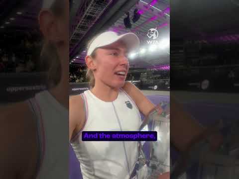 Victory Speech from our Linz Champion Ekaterina Alexandrova! 🎤 #WTA #EkaterinaAlexandrova #Champion