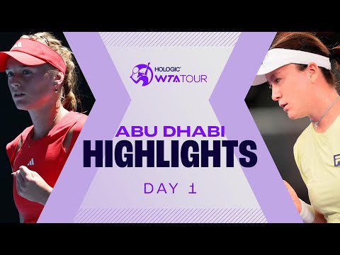 Day 1 in Abu Dhabi featuring Krueger, Kudermetova, Sun and Sonobe | WTA Match Highlights