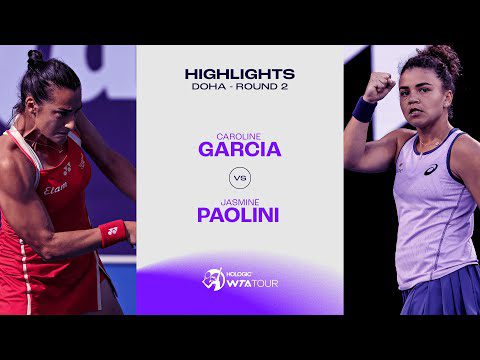 Garcia vs. Paolini | Doha 2025 Round 2 | WTA Match Highlights