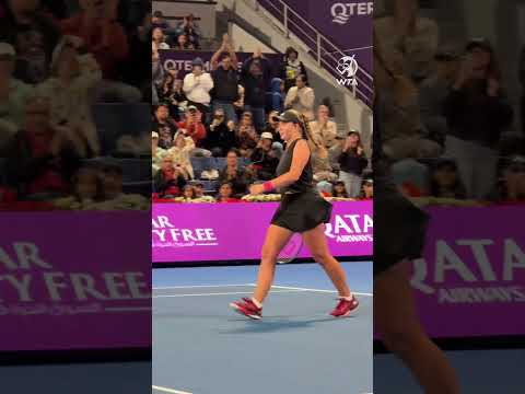 Jelena Ostapenko was in the zone! #wta #tennis #reaction #winner